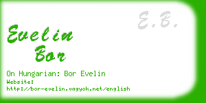 evelin bor business card